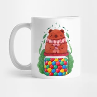 Bear candies jar watercolor Mug